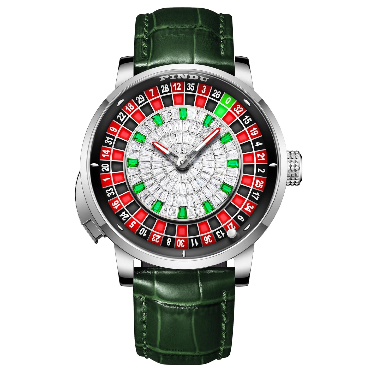 Luxury Men's Mechanical Roulette Watch - Sapphire Crystal