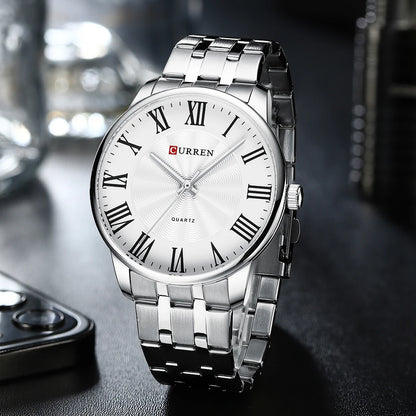CURREN New Minimalist Men's Fashion Ultra-Thin Watch Simple Men's Retro Business Waterproof Quartz Watch Relogio Masculino