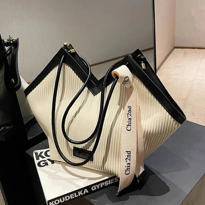 Korean Style Casual Canvas Tote Bag